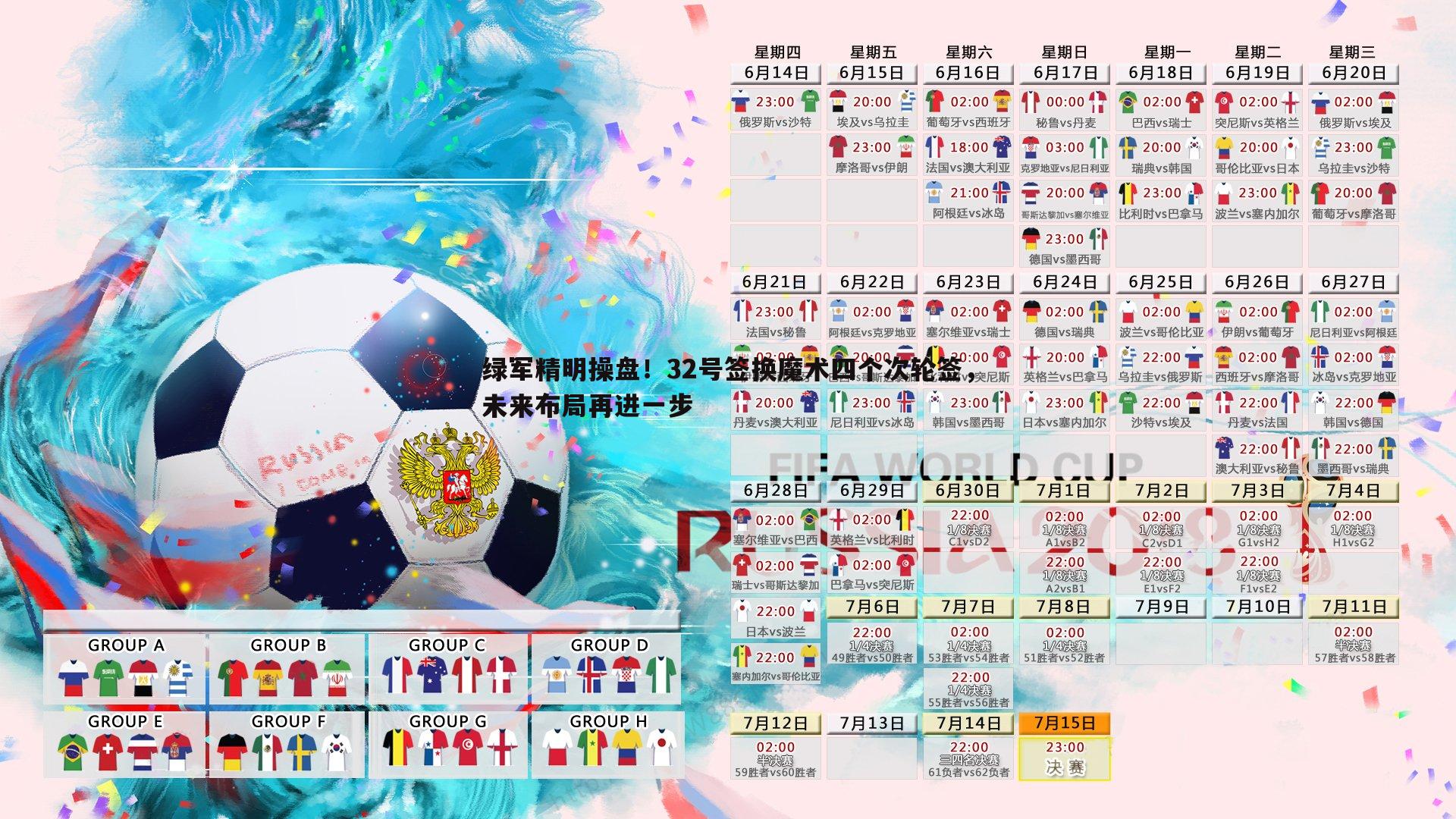 绿军精明操盘！32号签换魔术四个次轮签，未来布局再进一步